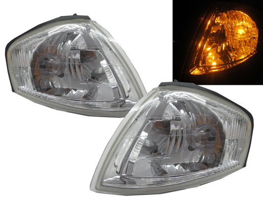 CrazyTheGod Familia BJ 1998-2003 Sedan/Wagon CORNER LIGHT SIDE INDICATOR Repeate CHROME for MAZDA