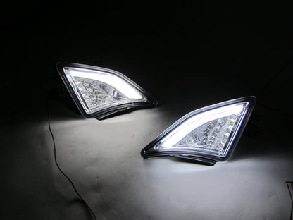 CrazyTheGod BRZ ZN6 2012-ปัจจุบัน ไฟเลี้ยว LED มุมข้างโครเมียมสำหรับ SUBARU