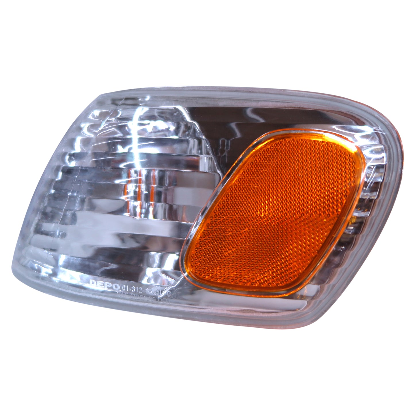CrazyTheGod Corolla E110 Eighth generation 2001-2002 Facelift Sedan 4D Clear Corner Light Chrome US for TOYOTA
