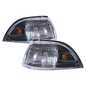 CrazyTheGod Corolla E90 Sixth generation 1988-1992 Sedan/Wagon 4D/5D Clear Corner Light Black for TOYOTA