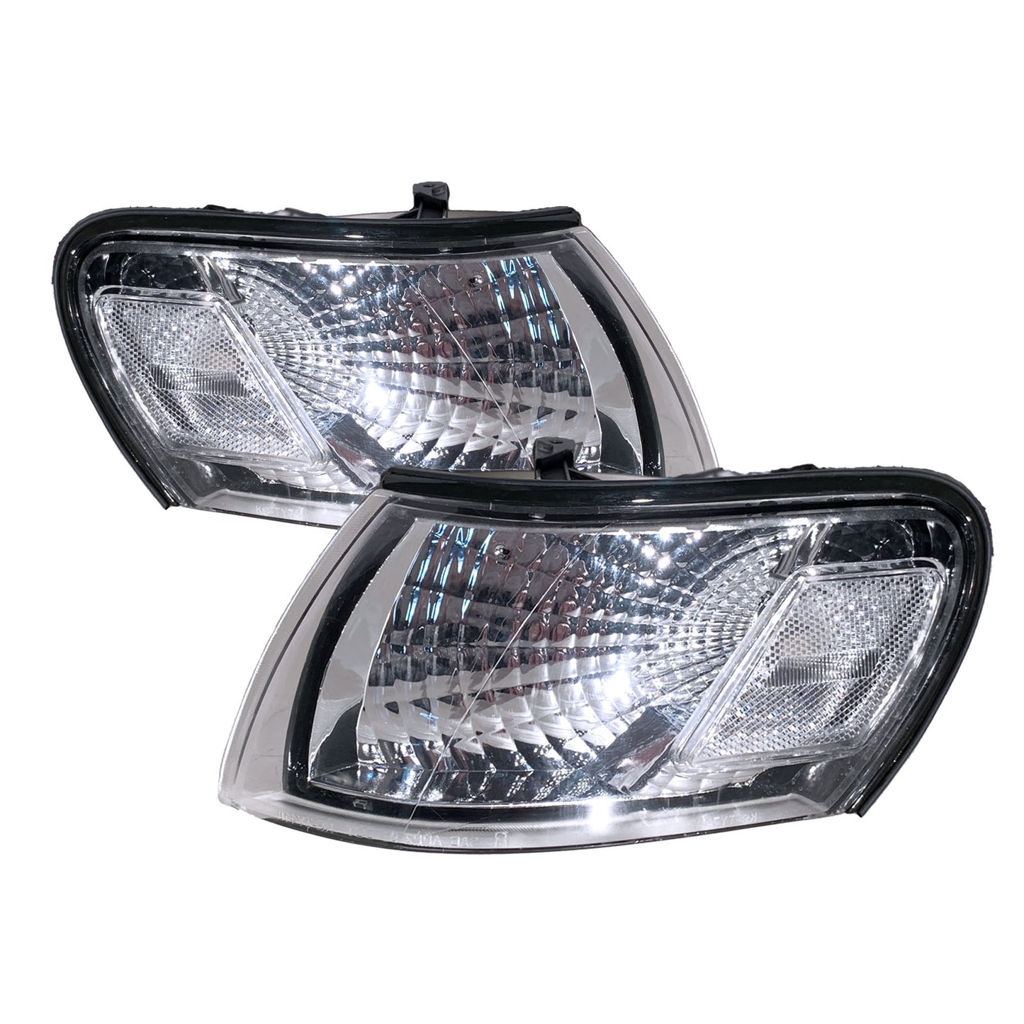 CrazyTheGod Corolla E100 Seventh generation 1993-1997 Sedan/Wagon 4D/5D Clear V2 Corner Light Chrome US for TOYOTA