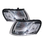 CrazyTheGod Corolla E100 Seventh generation 1993-1997 Sedan/Wagon 4D/5D Clear V2 Corner Light Chrome US for TOYOTA