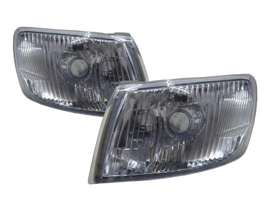 CrazyTheGod Corona PREMIO Tenth generation 1999-2002 Sedan 4D Clear Corner Light Chrome for TOYOTA
