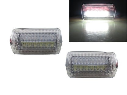 CrazyTheGod Vellfire AH20W ไฟส่องประตู LED 5D รุ่นที่ 2 สำหรับรถตู้ ปี 2008-2015 สีขาว V2 สำหรับรถโตโยต้า