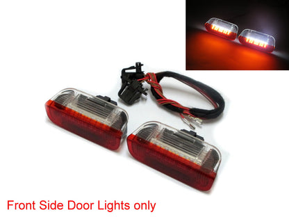 CrazyTheGod Alhambra 2011-Present MPV 5D LED Courtesy Side Door Light Red/White for SEAT