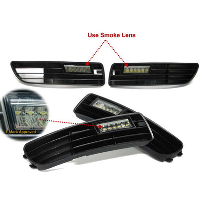 CrazyTheGod A4 A4/S4 B5 8D First generation 1994-1999 Sedan/Wagon 4D/5D LED DRL Daytime Running Light Lamp Smoke for AUDI