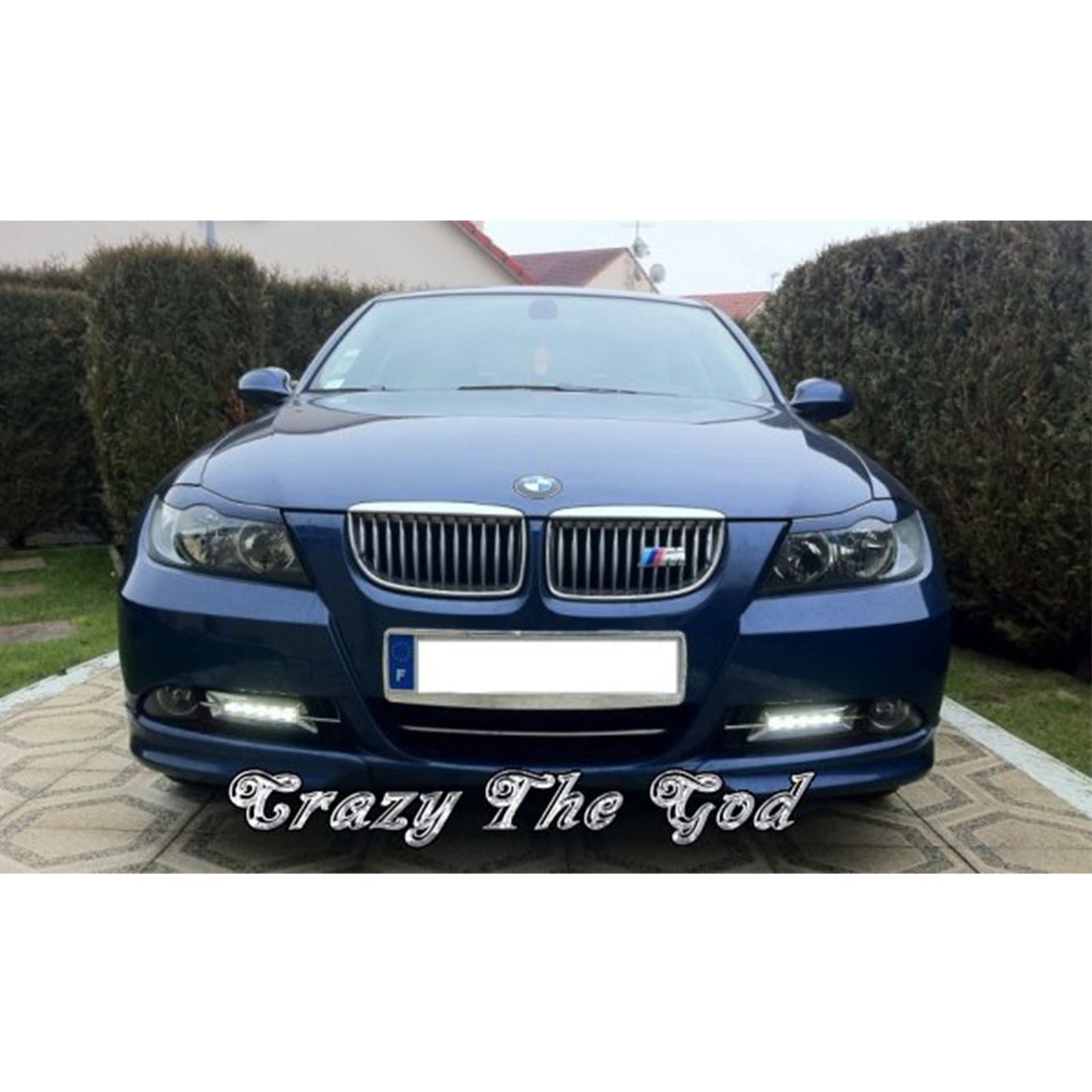 CrazyTheGod 3-Series E90 รุ่นที่ 5 ซีดาน 4D LED DRL Daytime Running Light โคมไฟโครเมียมสำหรับ BMW