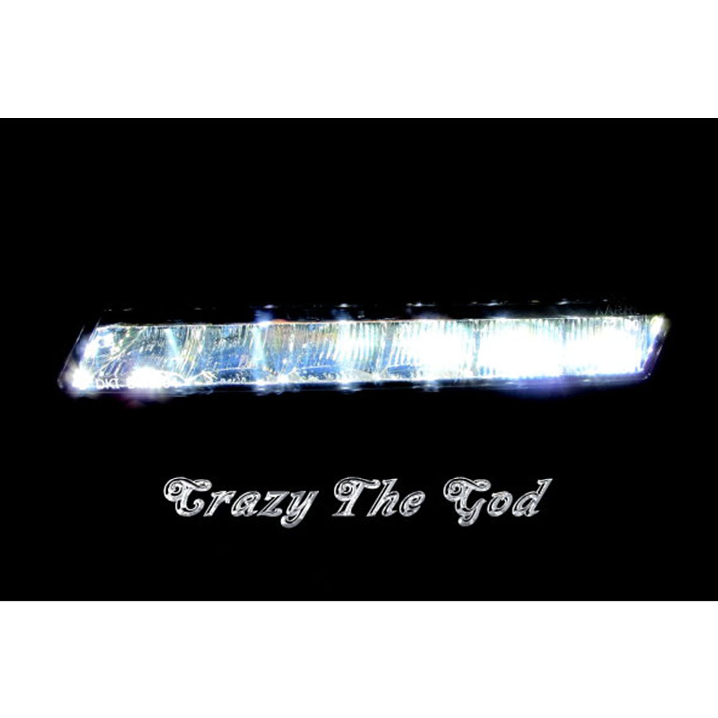 CrazyTheGod 3-Series E90 รุ่นที่ 5 ซีดาน 4D LED DRL Daytime Running Light Lamp โครเมียม V2 สำหรับ BMW