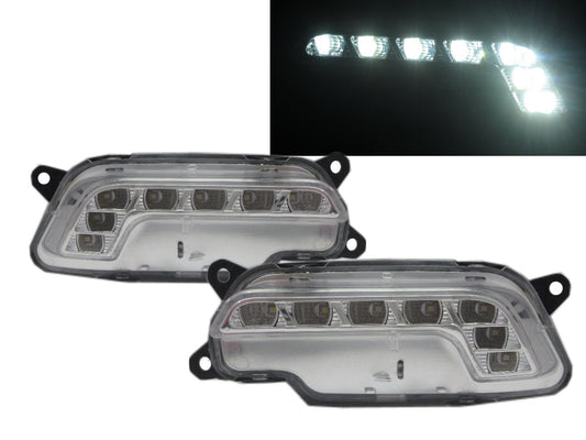 CrazyTheGod W212 2009-2012 ไฟ LED DRL Daytime Running ทดแทนชิ้นส่วนโครเมียมสำหรับ MERCEDES BENZ