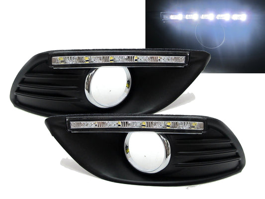 CrazyTheGod FOCUS 4D 2008-2010 Facelifted LED DRL Daytime Running Fog Light Cover for FORD