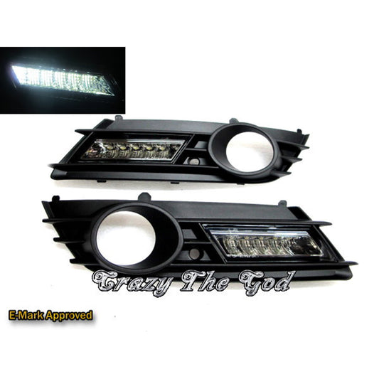 CrazyTheGod Astra Fifth generation 2004-2006 Sedan/Hatchback 5D LED DRL Daytime Running Light Lamp Black for CHEVROLET CHEVY