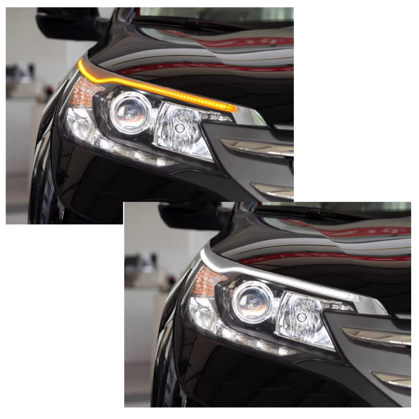 CrazyTheGod CRV 2012-2014 LED Dynamic Turn signal DRL Daytime Running Light Lamp Chrome for HONDA