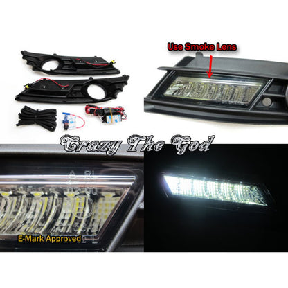 CrazyTheGod Astra H AH Fifth generation 2004-2006 Hatchback 5D LED DRL Daytime Running Light Lamp Black for HOLDEN