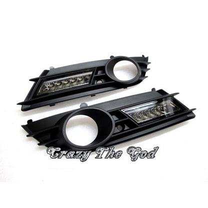 CrazyTheGod Astra H AH Fifth generation 2004-2006 Hatchback 5D LED DRL Daytime Running Light Lamp Black for HOLDEN