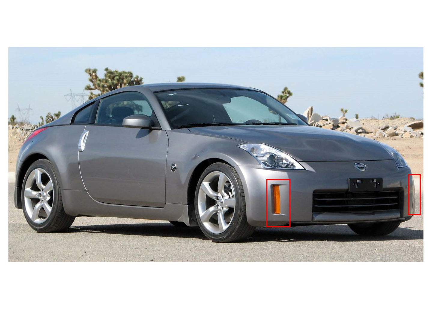 CrazyTheGod 350Z FAIRLADY Z33 2006-2009 ไฟ LED DRL Daytime Running สีดำสำหรับ NISSAN