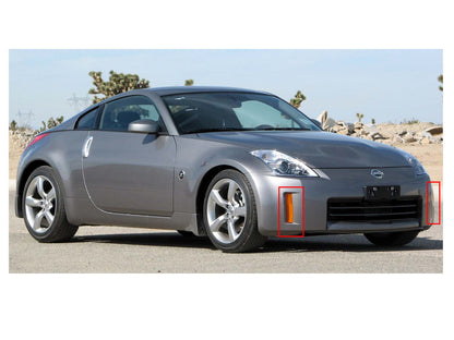 CrazyTheGod 350Z FAIRLADY Z33 2006-2009 ไฟ LED DRL Daytime Running สีดำสำหรับ NISSAN