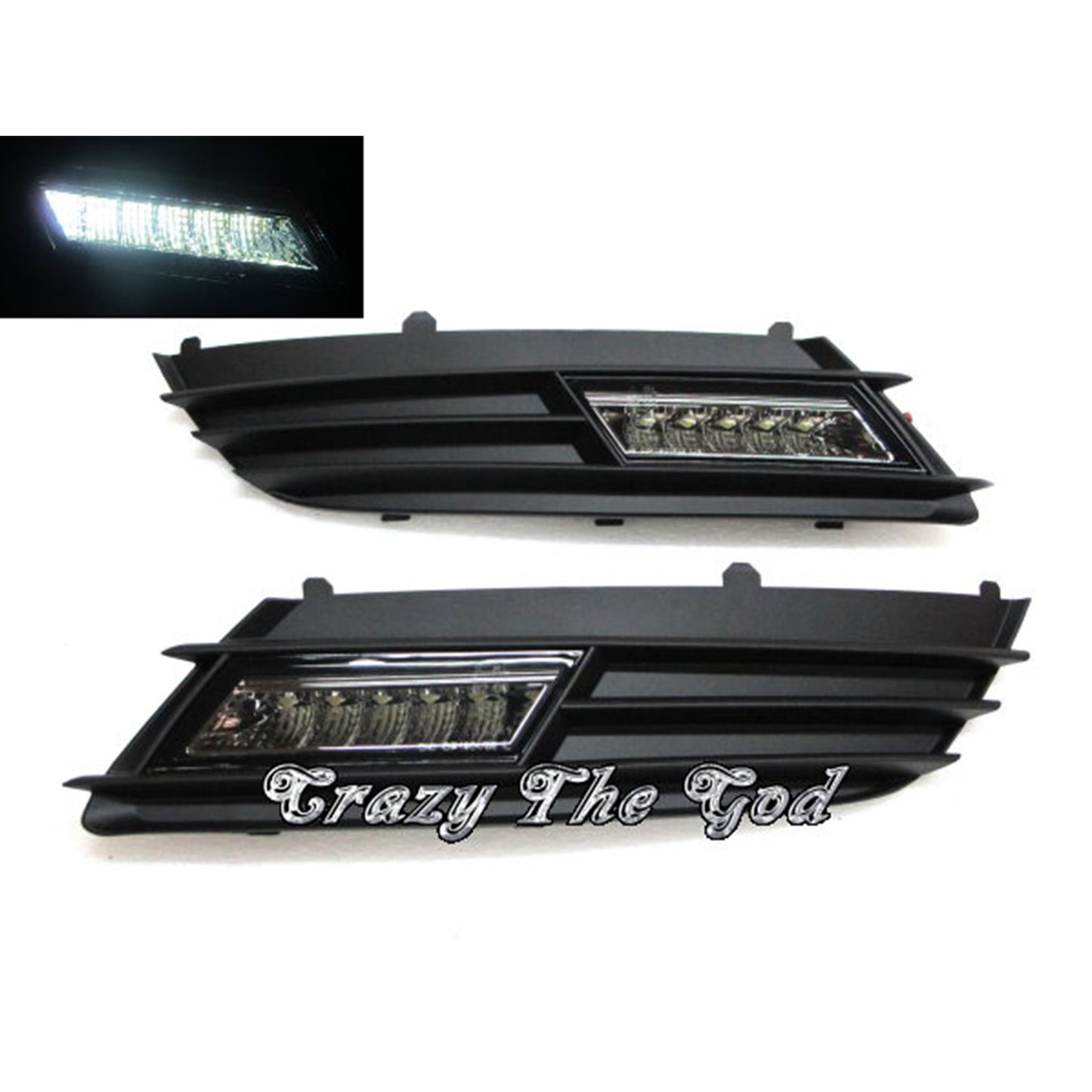 CrazyTheGod Astra H Fifth generation 2004-2006 Pre-Facelift Sedan/Hatchback/Wagon 4D/5D LED DRL Daytime Running Light Lamp Black for OPEL