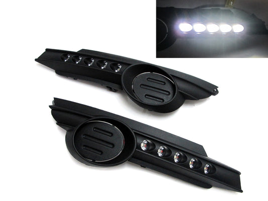 CrazyTheGod CORSA D 2006-2010 Pre-Facelift DRL Daytime Running LED Fog Light Cover for OPEL