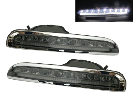 CrazyTheGod BOXSTER 987 2005-2008 DRL Daytime Running LED Fog Light SMOKE for PORSCHE