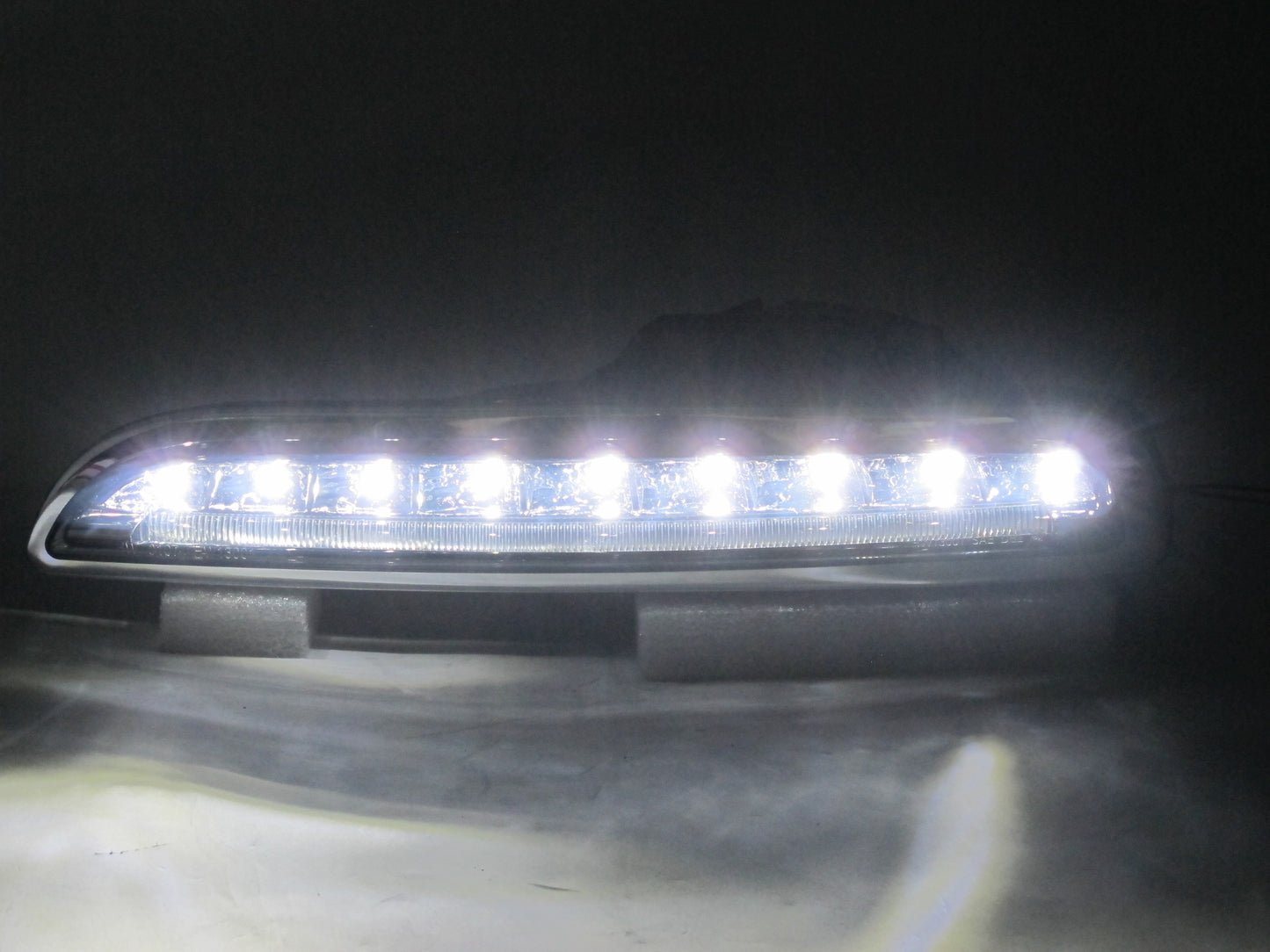 CrazyTheGod BOXSTER 987 2005-2008 ไฟตัดหมอก LED DRL Daytime Running SMOKE สำหรับ PORSCHE