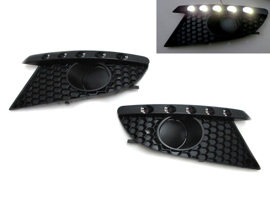 CrazyTheGod LEON MK2 1P 2006-2009 Pre-Facelift DRL Daytime Running LED Fog Light Cover for SEAT