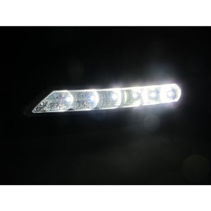 CrazyTheGod AURION XV40 2006-2009 Pre-Facelift Sedan 4D LED DRL Daytime Running Light Lamp Chrome for TOYOTA