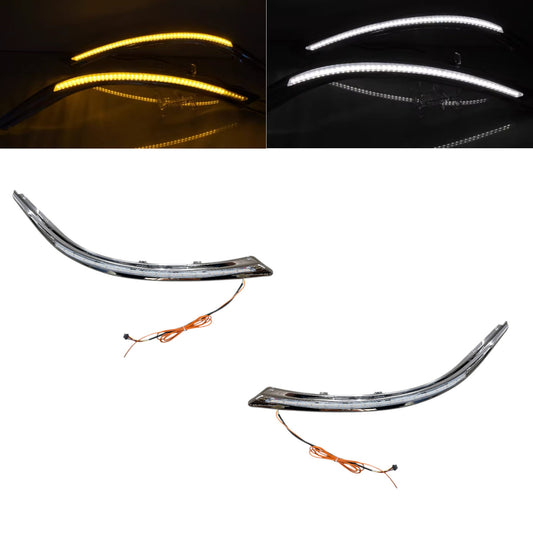 CrazyTheGod Corolla 2014-2018 DRL Dynamic Turn signal DRL Daytime Running Light Lamp Chrome for TOYOTA