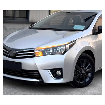 CrazyTheGod Corolla 2014-2018 DRL Dynamic Turn signal DRL Daytime Running Light Lamp Chrome for TOYOTA