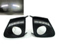 CrazyTheGod Corolla 2010-2013 E140 Facelifted LED DRL Daytime Running Fog Light Cover for TOYOTOA