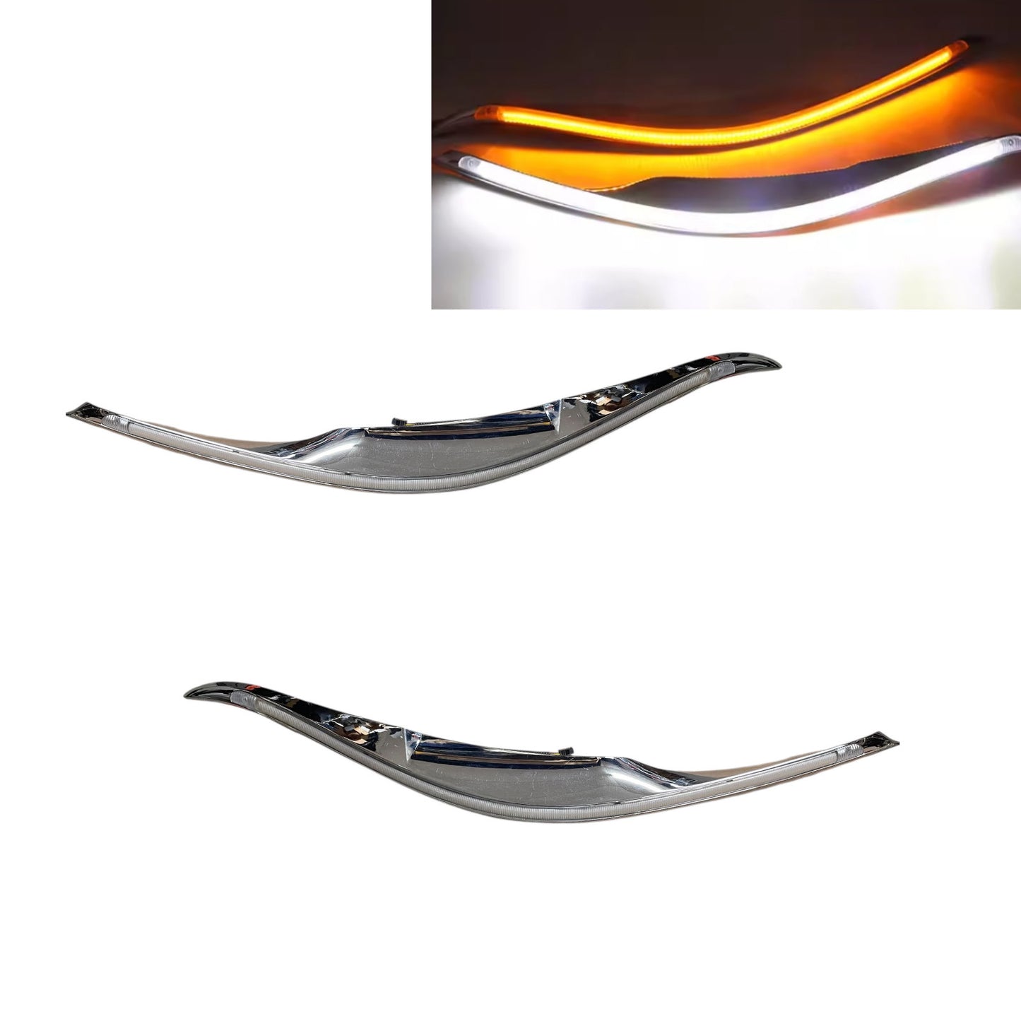 CrazyTheGod VIOS 2014-2016 LED Dynamic Turn signal DRL Daytime Running Light Lamp Chrome for TOYOTA