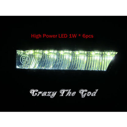 CrazyTheGod Rabbit 2004-2009 Hatchback/Wagon 3D/5D LED DRL Daytime Running Light Lamp Smoke for VW Volkswagen