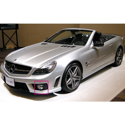 CrazyTheGod SL-CLASS R230 SL65 AMG 2007-2009 Roadster 2D Projector Dual Beam Fog Light Lamp Black for Mercedes-Benz