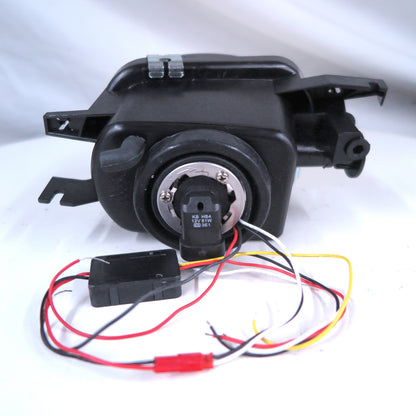 CrazyTheGod C-CLASS W203/CL203 SPORTCOUPE 2000-2007 Sedan/Wagon/Coupe/Roadster 2D/4D/5D Guide LED Angel-Eye Devil Eye Fog Light Lamp Black V2 for Mercedes-Benz