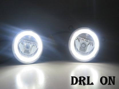 CrazyTheGod LOGAN 2012-present DRL LED GLASS Fog Light Lamp for DACIA