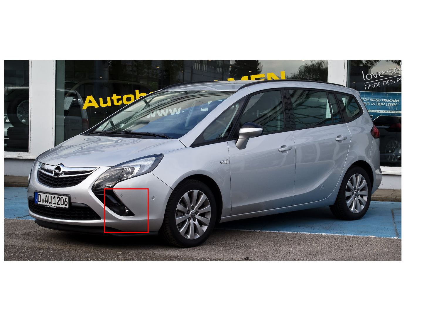 CrazyTheGod ZAFIRA TOURER C 2011-present DRL LED GLASS Fog Light Lamp for OPEL