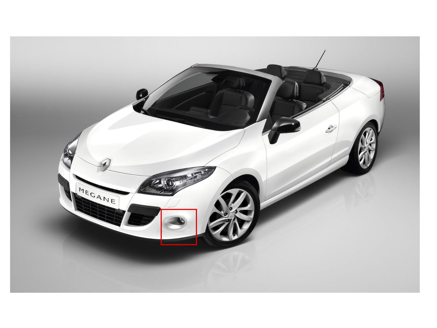 CrazyTheGod MEGANE II COUPE CABRIO 2003-2009 DRL LED GLASS Fog Light Lamp for RENAULT