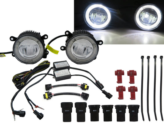 CrazyTheGod BRZ 2012-present DRL LED GLASS Fog Light Lamp for SUBARU