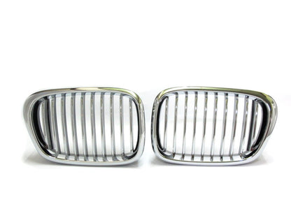 CrazyTheGod 5-Series E39 1995-2003 Sedan/Wagon 4D/5D M5Look GRILLE/GRILL Chrome/Black for BMW