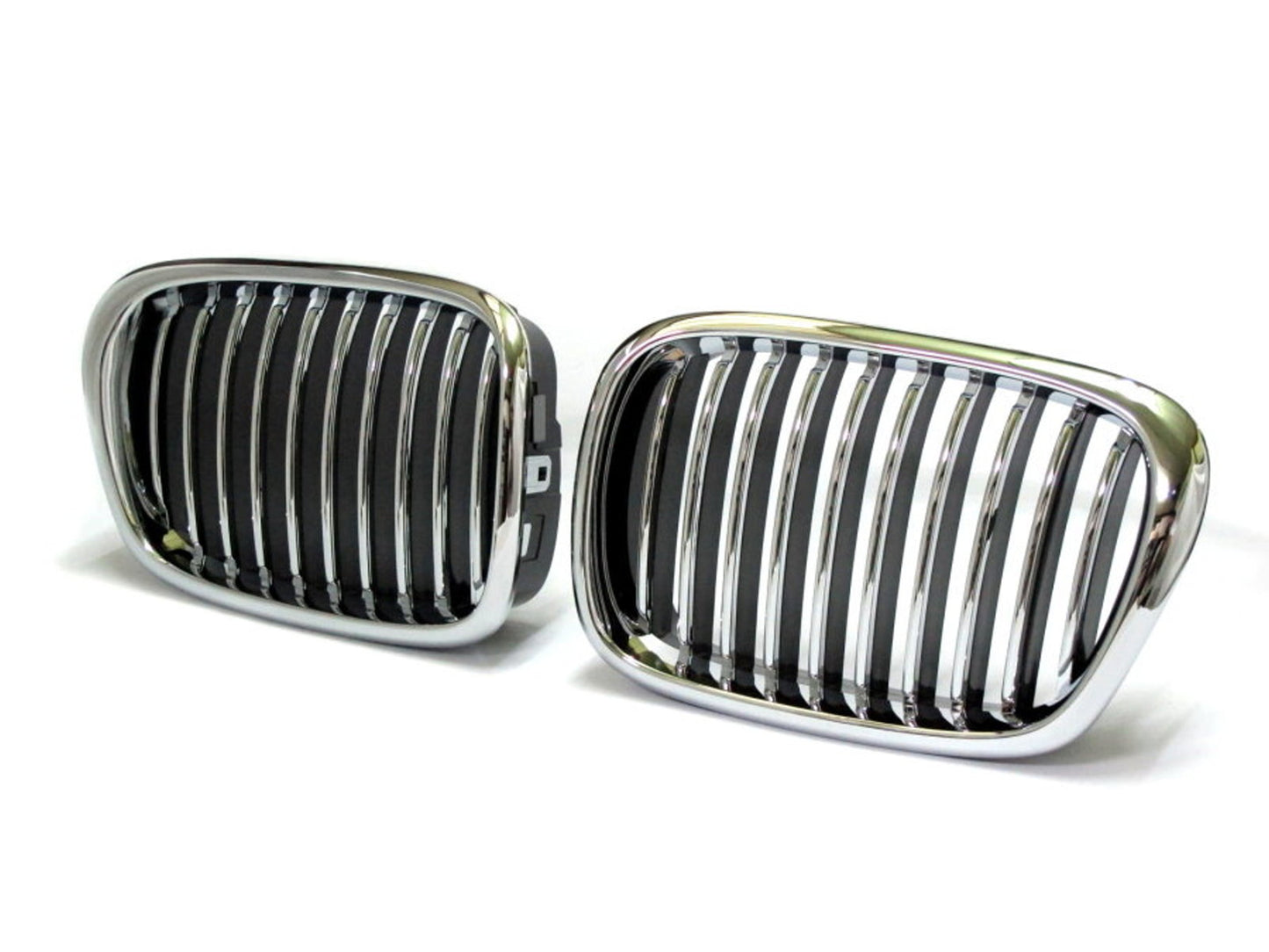 CrazyTheGod 5-Series E39 1995-2003 Sedan/Wagon 4D/5D M5Look GRILLE/GRILL Chrome/Black for BMW