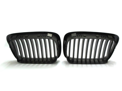 CrazyTheGod 5-Series E39 1995-2003 Sedan/Wagon 4D/5D M5Look GRILLE/GRILL Matt Black for BMW