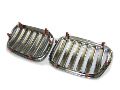 CrazyTheGod 5-Series E39 1995-2003 Sedan/Wagon 4D/5D X5 LOOK GRILLE/GRILL Chrome for BMW