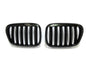 CrazyTheGod 5-Series E39 1995-2003 Sedan/Wagon 4D/5D X5 LOOK GRILLE/GRILL สีดำเงาสำหรับ BMW