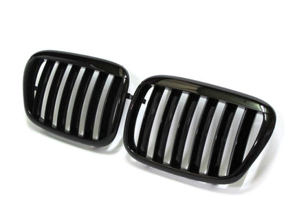 CrazyTheGod 5-Series E39 1995-2003 Sedan/Wagon 4D/5D X5 LOOK GRILLE/GRILL สีดำเงาสำหรับ BMW