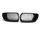 CrazyTheGod 3-Series E46 2002-2005 FACELIFT Sedan/Wagon 4D/5D M3Look GRILLE/GRILL Matt Black for BMW