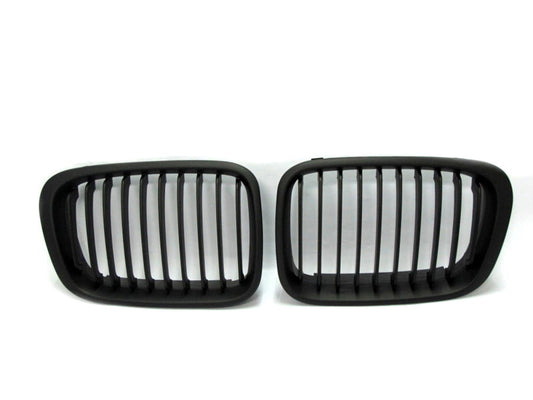 CrazyTheGod 3-Series E46 1998-2001 PRE-FACELIFT Sedan/Wagon 4D/5D M3Look GRILLE/GRILL Matt Black for BMW