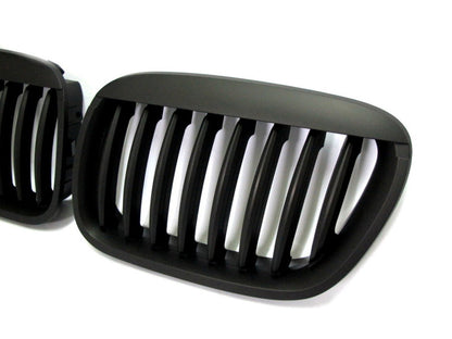 CrazyTheGod X5 E53 First generation 1999-2003 PRE-FACELIFT Wagon 5D M6Look GRILLE/GRILL Matt Black for BMW