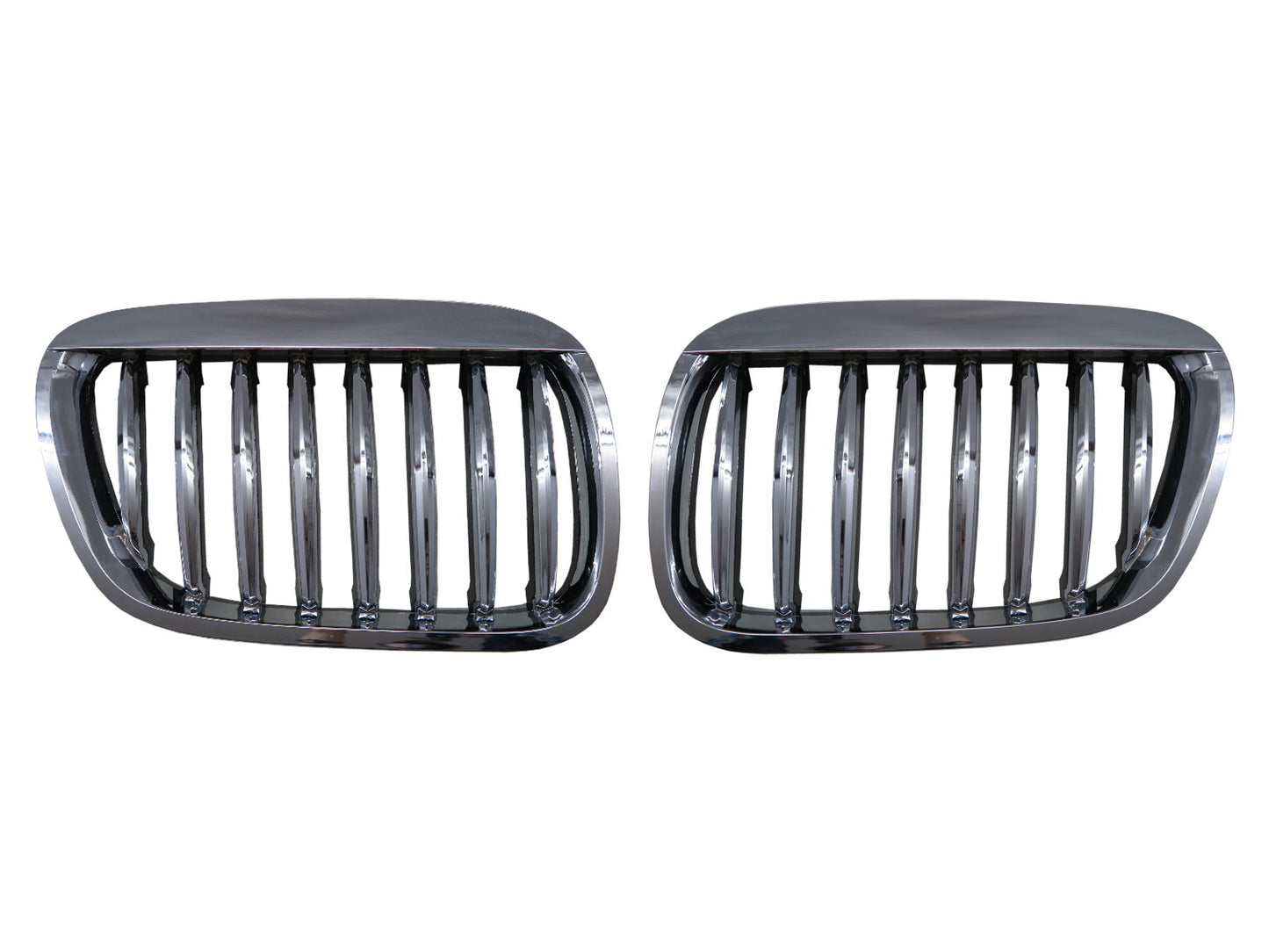 CrazyTheGod X5 E53 First generation 1999-2003 Pre-Facelift SUV 5D M6Look GRILLE/GRILL Chrome for BMW