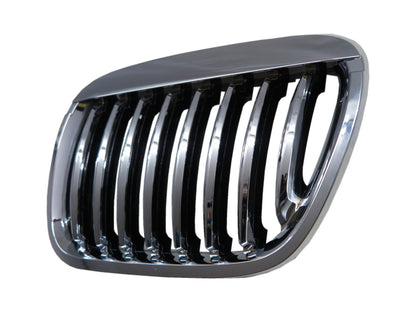 CrazyTheGod X5 E53 First generation 1999-2003 Pre-Facelift SUV 5D M6Look GRILLE/GRILL Chrome for BMW