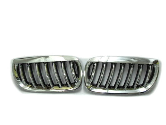 CrazyTheGod X3 E83 First generation 2003-2006 PRE-FACELIFT Wagon 5D M6Look GRILLE/GRILL Chrome/Black for BMW