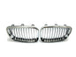 CrazyTheGod 1-Series E81/E82/E87/E88 2008-2012 Hatchback 5D GRILLE/GRILL Chrome for BMW